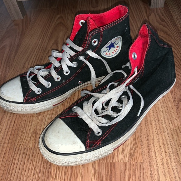 men's converse black high tops